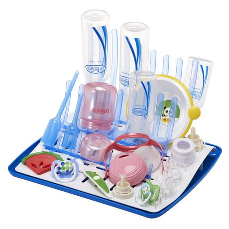 Dr. Brown's Universal Baby Bottle and Accessory Drying Rack, Folds down for easy storage