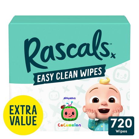 Easy Clean Baby Wipes, Fragrance-Free, Jumbo Box, Jumbo box (720 wipes)