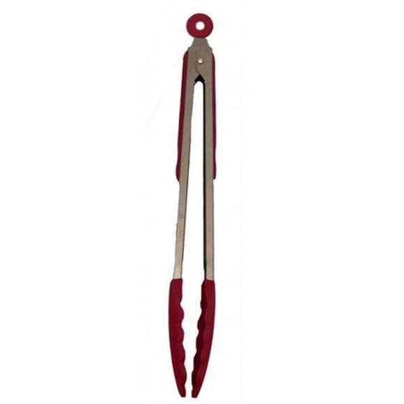 Starfrit Red 12" Tongs with Silicone Tips, Heat resistant