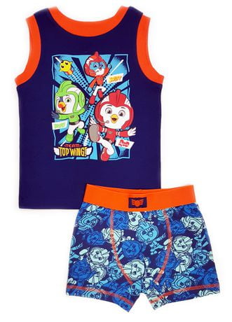 Top Wing Toddler Boys Pajama Top and Brief Set Walmart