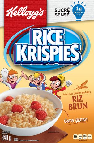 Kellogg's Rice Krispies Cereal Brown Rice Gluten Free, 340g | Walmart ...