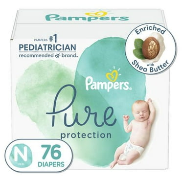 Couches Pampers Pure Protection, format Super tailles N-6, 42-52 couches