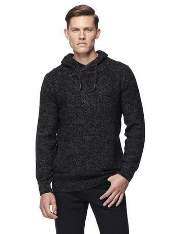 Dark Black Men's Long-Sleeve Cowl Neck Sweater | Walmart Canada