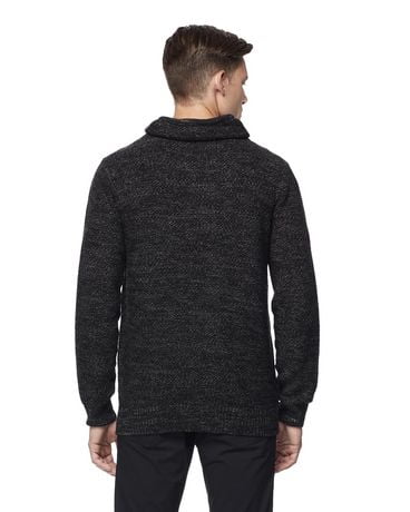 mens black cowl neck sweater