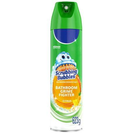 Scrubbing Bubbles® Bathroom Cleaner and Disinfectant, Kills Germs on Tubs, Shower Walls and More, Citrus Scent, 623g, 623g, Citrus Scent