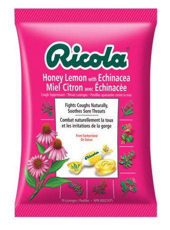 UPC 036602301900 product image for Ricola Honey Lemon With Echinacea Cough Suppressant Throat Drops | upcitemdb.com