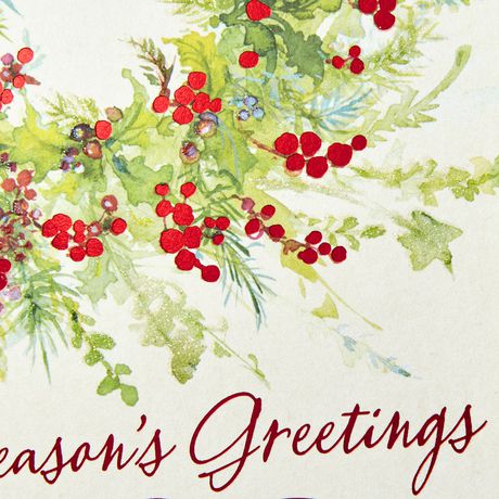 Hallmark Holiday Cards Pack, Season's Greetings (10 Cards with ...