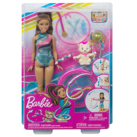 barbie gymnastic set