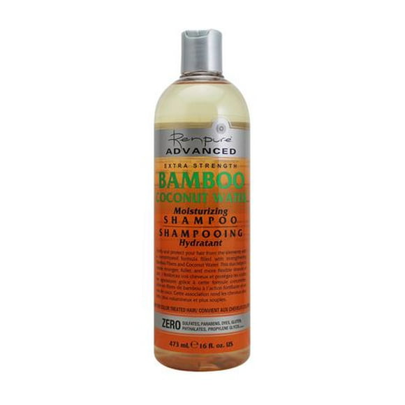 Shampoing Hydratant Advanced Extra Strength de Renpure à bambou et à l'eau de noix de coco