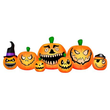 Occasions Halloween Patch de citrouille gonflable de 8 pieds