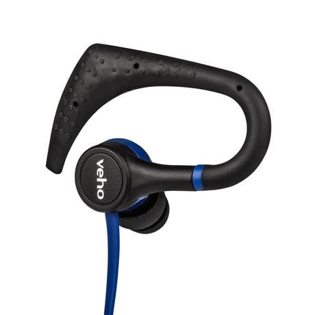 Veho ZB-1 Wireless Bluetooth Sport Hook Earbuds - Blue/Black | Walmart Canada