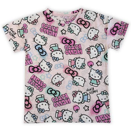Hello Kitty T-shirt à manches courtes pour fille Tailles TP à TG