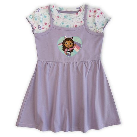 Gabby's Dollhouse Toddler girls 2-pc casual short sleeve jumper set, Sizes 2T to 5T