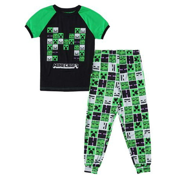 Minecraft Two Piece Pyjama set, Sizes XS to L