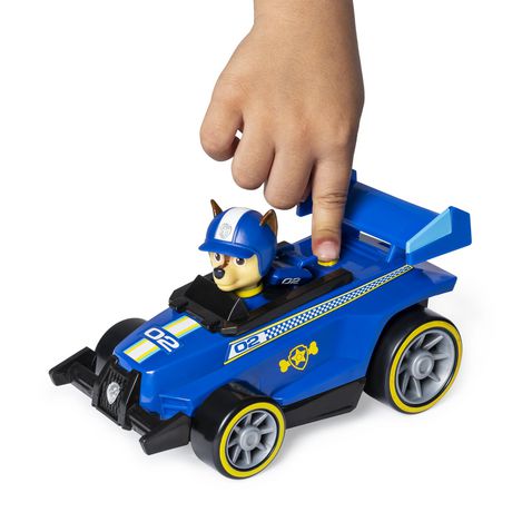 PAW Patrol, Ready, Race, Rescue Chase’s Race & Go Deluxe Vehicle with ...