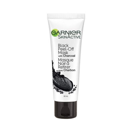 Garnier SkinActive Charcoal Black Peel-Off Mask Cleanser  For Combination to Oily Skin, 50 ML, 50 ML