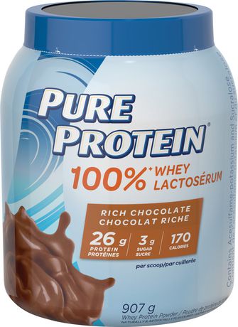 Pure Protein 100 Whey Rich Chocolate Protein Powder Walmart Canada