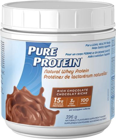 Pure Protein Natural Whey Protein Powder Chocolate 1lb Walmart Canada Pure Protein Natural Whey Protein Powder Chocolate 1lb Walmart Canada