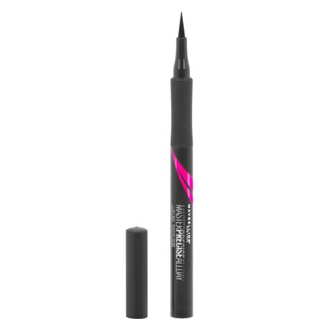 Maybelline Eyestudio Master Precise All Day Liquid Eyeliner Makeup, Black, 0.034 fl oz