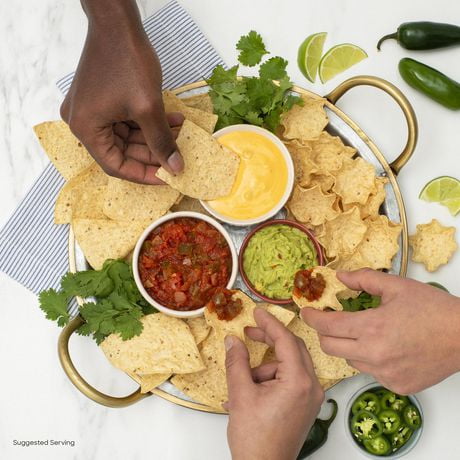 spicy queso tortilla chips