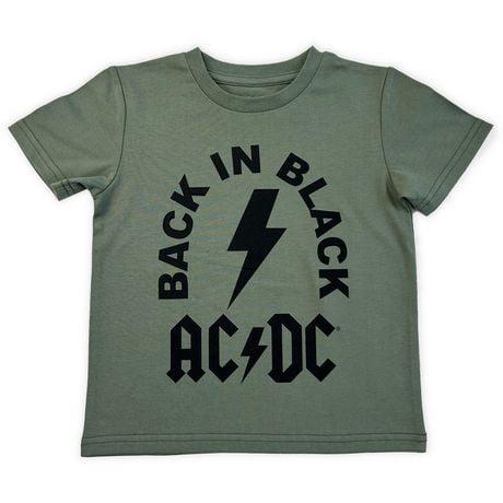 AC/DC T-Shirt à manches courtes a garcon a bas age Tailles 2T à 5T