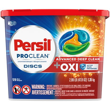 Persil Discs Pacs Lot de 59 sachets de lessive Oxi
