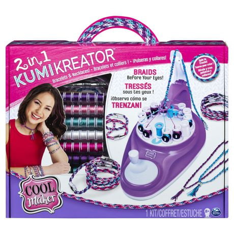 Cool Maker, KumiKreator 2 en 1, kit de bracelets de l'amitié et de colliers, à partir de 8 ans