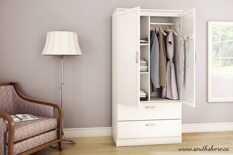 Armoire Penderie Collection Acapella De Meubles South Shore Walmart Canada