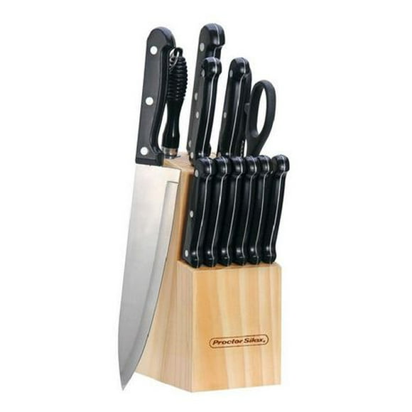 Proctor Silex Full Tang Cutlery Set with Wood Block