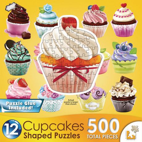 350 Pieces Puzzlebug Colorful Mini Cupcakes Jigsaw Puzzle by Cra z Art 
