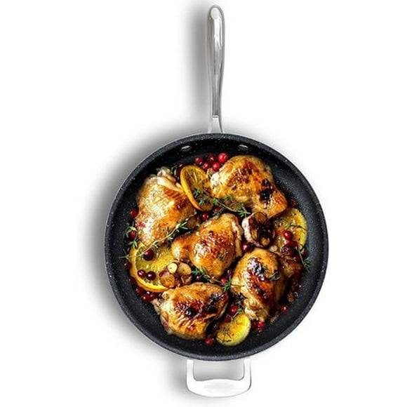 GraniteStone Diamond 14" Ultimate Nonstick Triple-Coated XL Frying Pan – As Seen on TV!