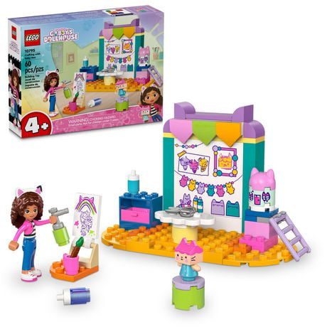 LEGO 4+ Gabby’s Dollhouse Crafting with Baby Box Pretend Playset for Kids, Creative Painting Crafting Toy, Learning Toy for Girls and Boys Ages 4 and Up, Includes Gabby's Dollhouse Figure, 10795