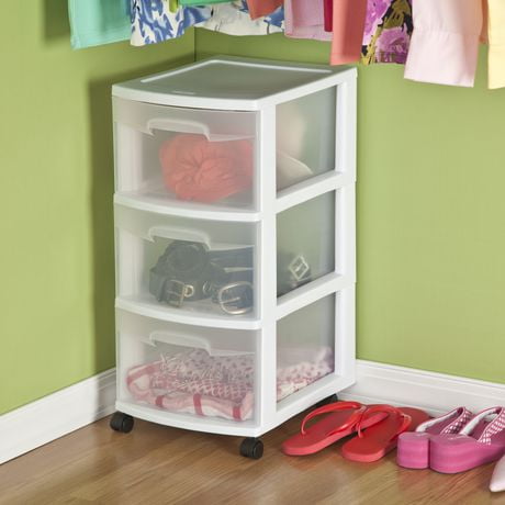 Sterilite 3 Drawer White Cart | Walmart Canada