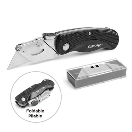 Swiss Tech Folding Utility Knife with 10 Blades - Walmart.ca
