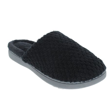 ISOspa by isotoner® Women's Eliza Textured Microterry Clog Slippers ...