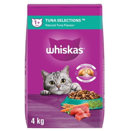 Whiskas Tuna Selections Natural Adult Dry Cat Food, 2 - 9.1kg