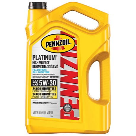 PENNZOIL PLATINE HAUT KILOMÉTRAGE 5W30 5W30 PZL PLT HM 5L