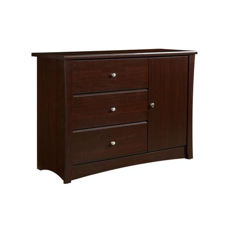 Storkcraft Storkcraft Crescent 3 Drawer Combo Dresser Espresso