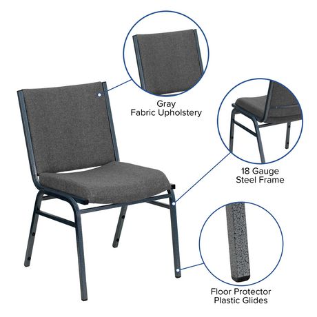 HERCULES Series Heavy Duty Gray Fabric Stack Chair Walmart Canada   6000202310442 