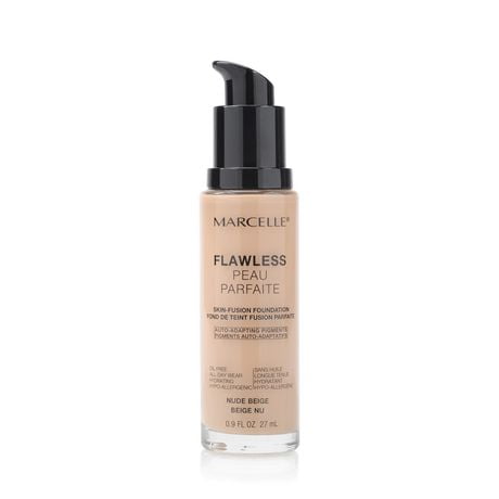Marcelle Flawless Foundation, Customizable coverage & long-lasting, 27 mL