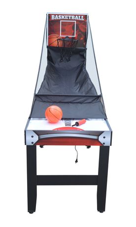 Scout 54 In 4 In 1 Multi Game Table With Basketball Air Hockey Table Tennis And Dry Erase Board