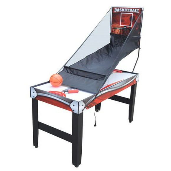 Scout 54 pouces, Table Multi-Jeux 4-en-1 avec Basket-ball, Air Hockey, Tennis de Table, et tableau effaçable à sec