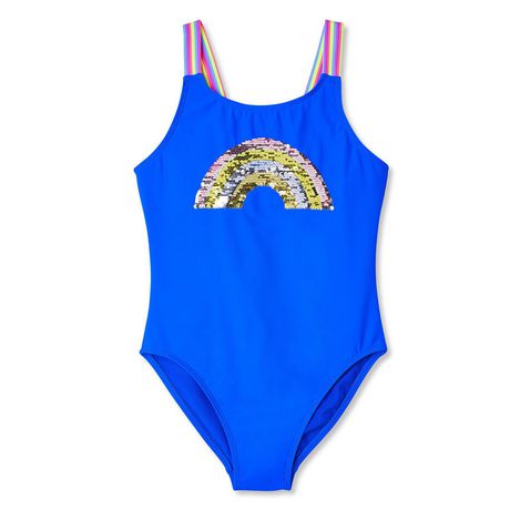 George Girls' 1-Piece Rainbow Swimsuit | Walmart Canada