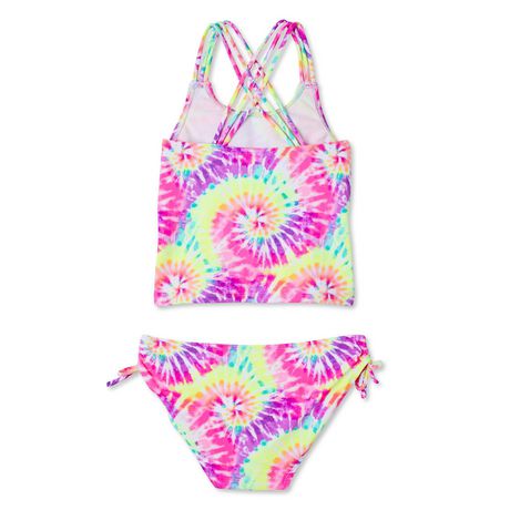 George Girls' Tie Dye Fashion Tankini 2-Piece Swimsuit | Walmart Canada