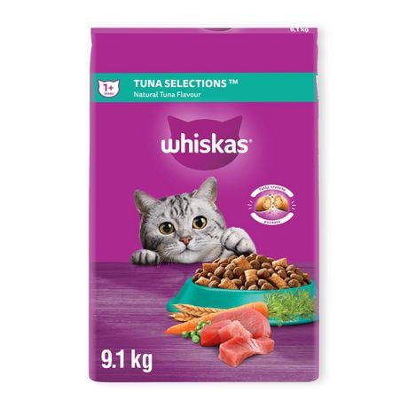 Nourriture sèche pour chats WHISKAS Sélections de thon Protéines de haute qualité avec arôme naturel de thon 2 - 9,1 kg