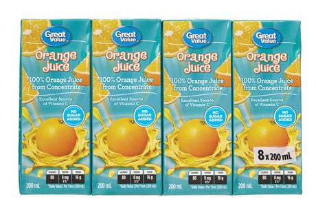 Great Value Orange Juice from concentrate | Walmart Canada