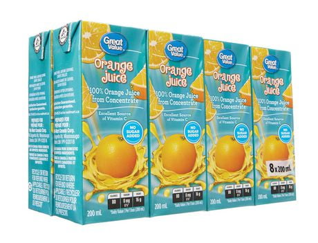 Great Value Orange Juice from concentrate | Walmart Canada