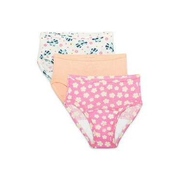 Fruit of the Loom Toddler Girls Training Pant Underwear, 3 Pack, Sizes 2T-3T
