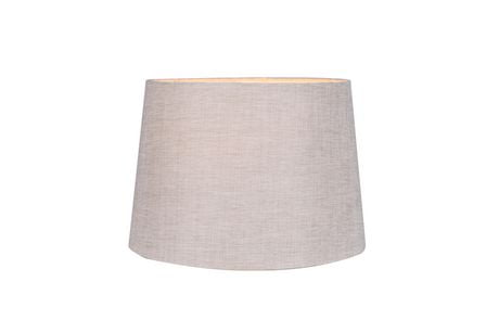 Hometrends Tapered Light Grey Linen Lamp Shade With Chrome Spider Canada Hometrends Tapered Light Grey Linen, Grey Linen Light Shade