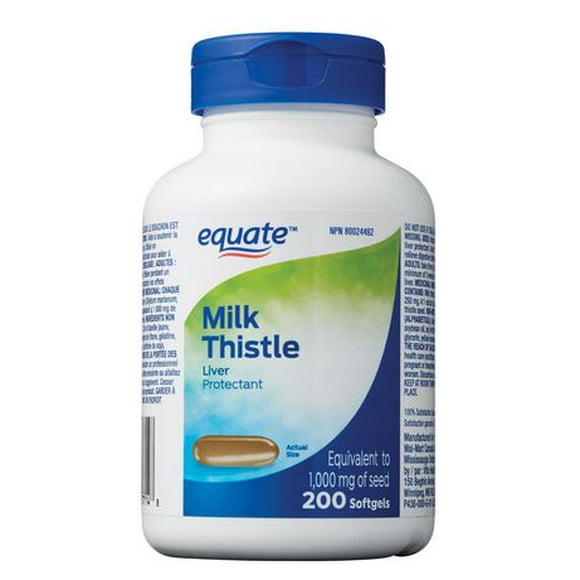 Equate Milk Thistle 1,000 mg, 200 Softgels